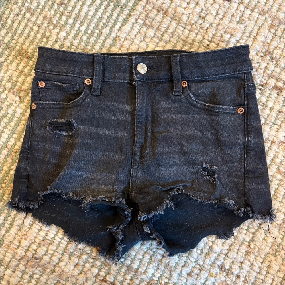 American Eagle Black Next Level Stretch Shorts